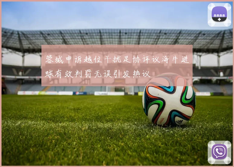蓉城申诉越位干扰足协评议海牛进球有效判罚无误引发热议